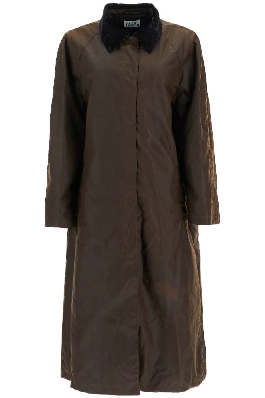 Early Bird Discount country waxed cotton coat 244 WRO4719 FB0320 BARK 213