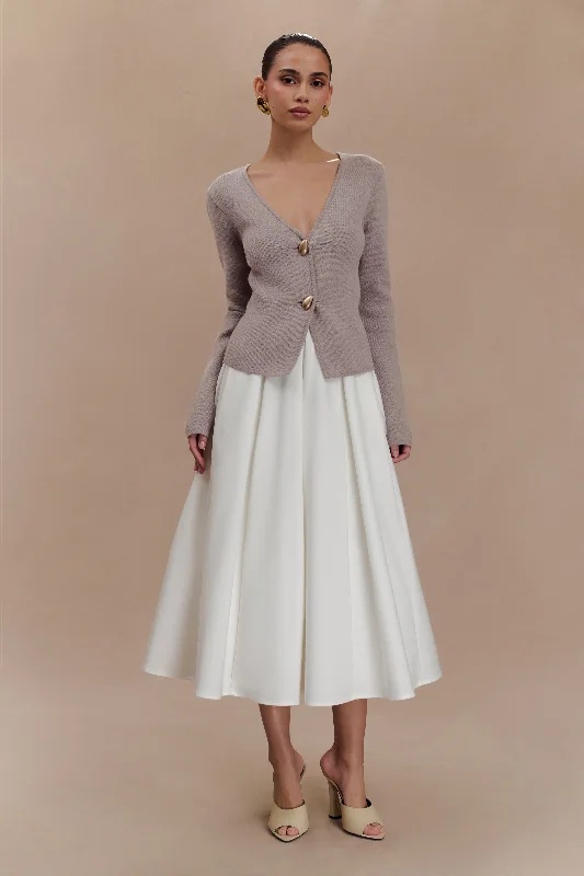 Inventory Reduction Veda Wide Sleeve Knit Cardigan - Stone Marle
