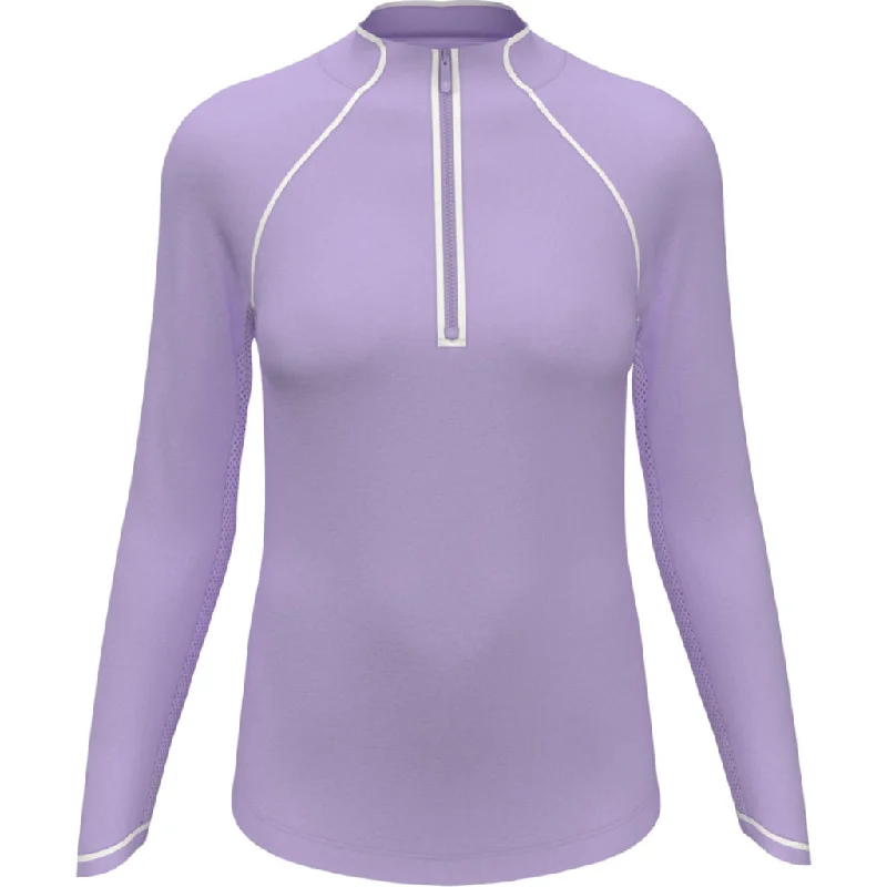 Lowest Price New Women's Original Penguin Long Sleeve Sun Protection Golf Top - Lavender MSP$80