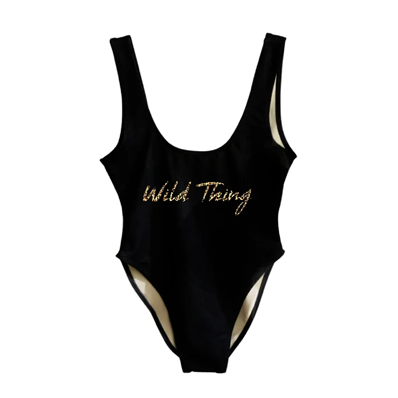 Mega Deal WILD THING W/ CHEETAH TEXT [SWIMSUIT]