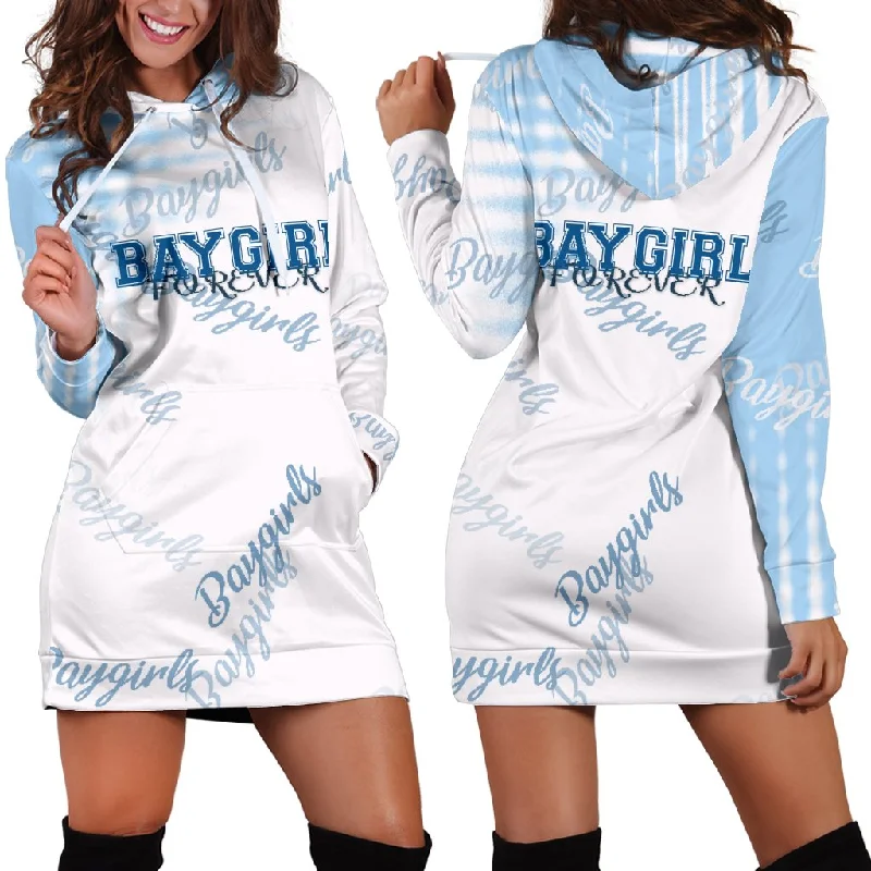 Flash Sale Baygirl Forever Blue Hoodie Dress TL