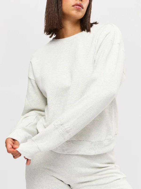 Midnight Madness Cloud Crew Pullover - Heather Grey