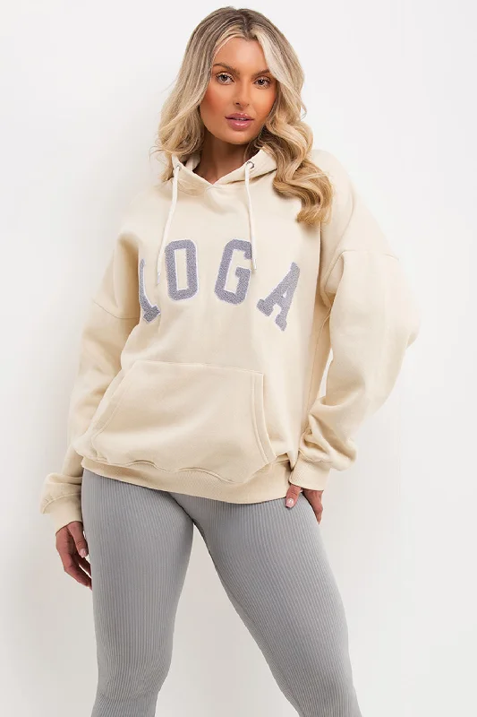 Bargain Prices Yoga Hoodie Beige