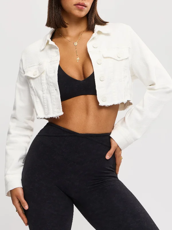 Don't Miss Desire Denim Jacket - White