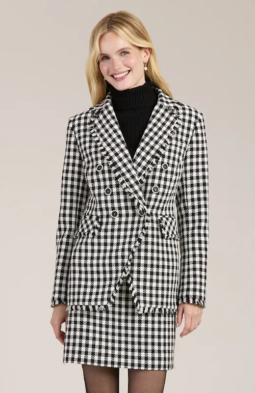 Deal Zone Tommy Check Blazer - Black White Check