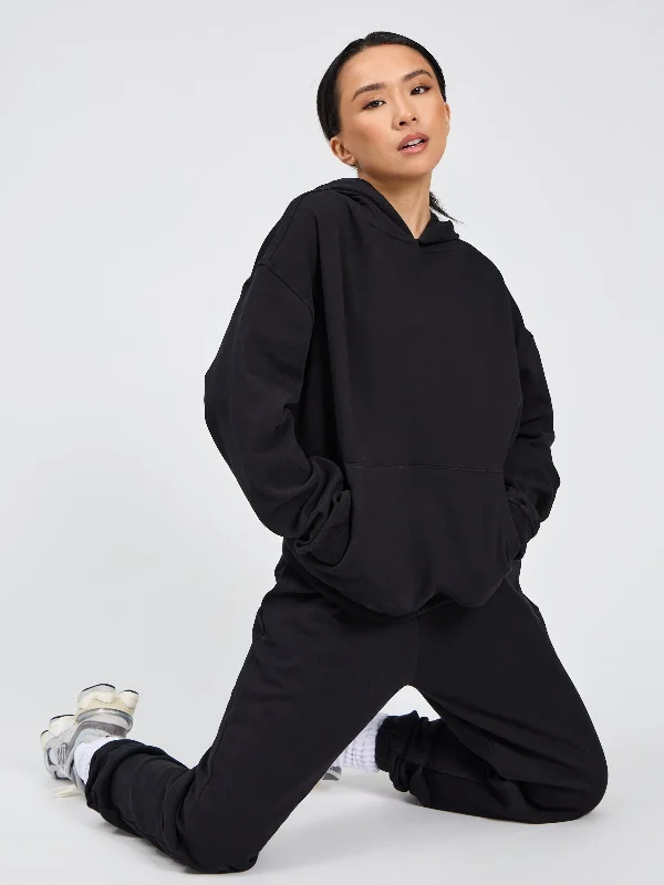 Weekend Flash Sale Boyfriend Cloud Hoodie - Onyx Black