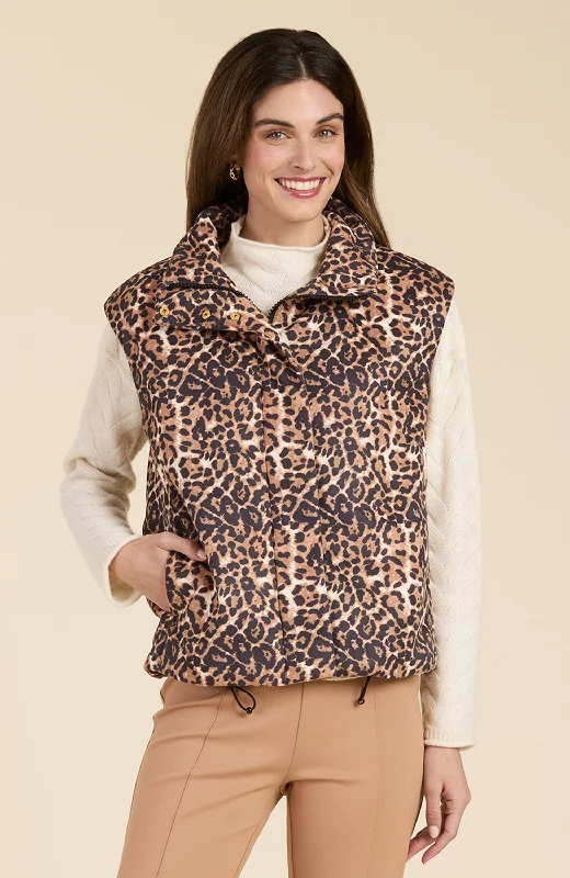 Fantastic Offers Cheetah Puffer Vest - Cheetah