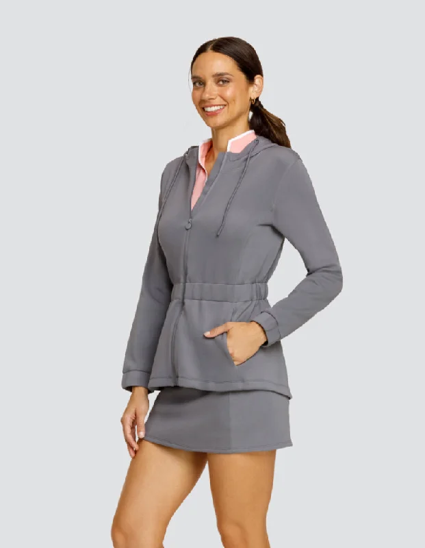 Special Discount New Women's Tail Activewear Robyn Peplum Full-Zip Hooded Jacket - Cool Mist Special Discount New Women's Tail Activewear Robyn Peplum Full-Zip Hooded Jacket - Cool Mist
