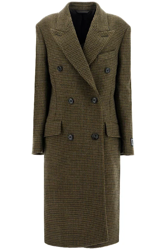 Limited Availability double-breasted hound A90594 KHAKI GREEN