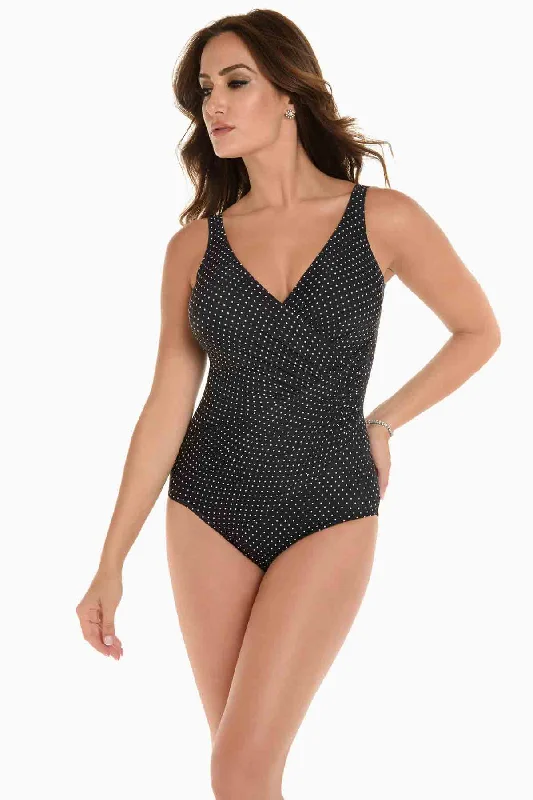 Midnight Madness Pin Point Oceanus One Piece Swimsuit