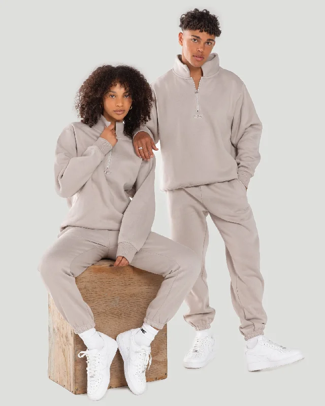 Unmissable Offer Classic 1/4 Zip - Taupe