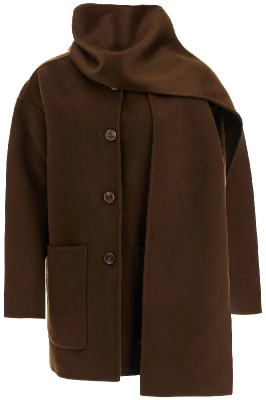 Weekend Special 'antwerp coat with built-in DS67F24 ESPRESSO