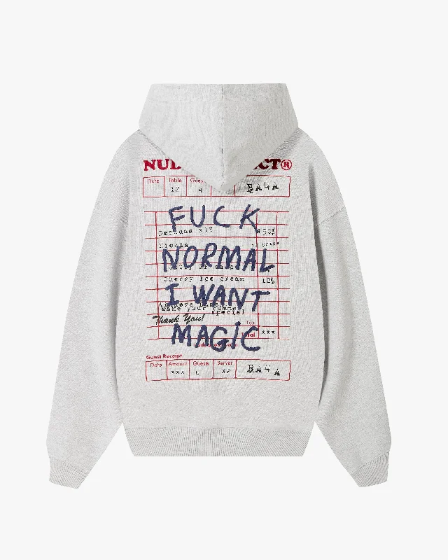 Limited Quantity FUCK NORMAL HOODIE GREY MELANGE