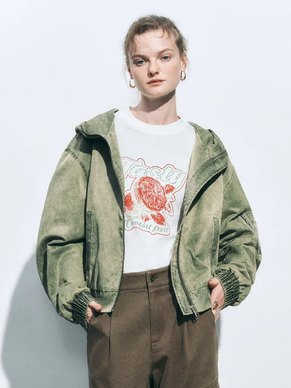 Buy More, Save More Zip Up Drawstring Hem Jackets
