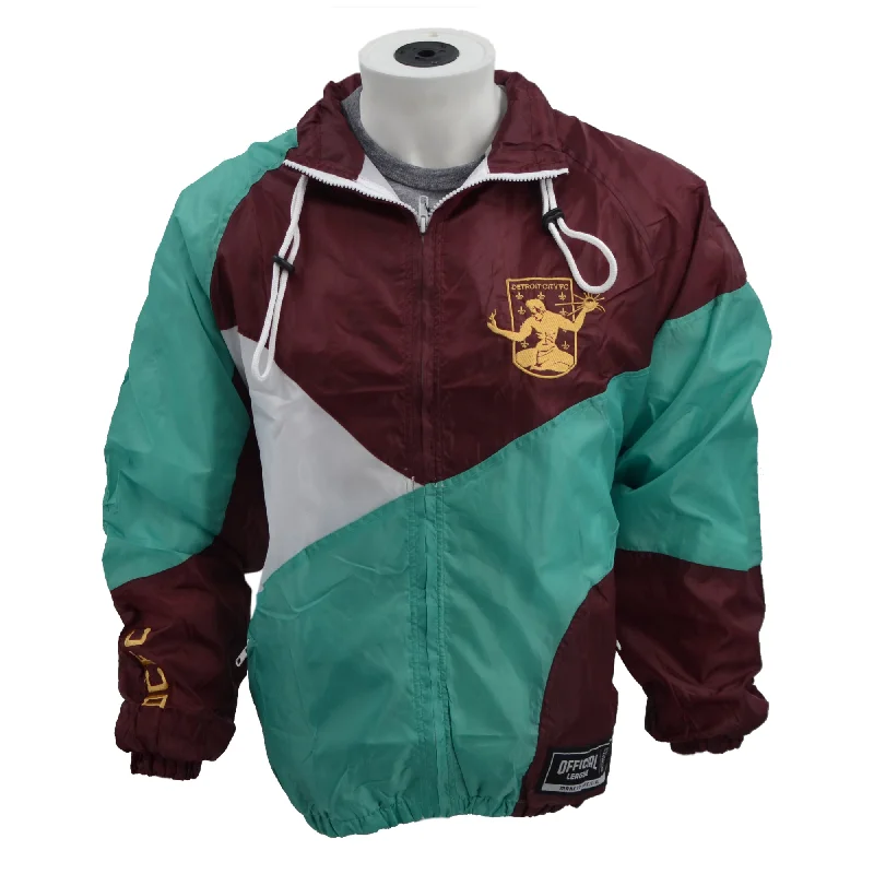 Special Discount Official League Retro Windbreaker- Maroon
