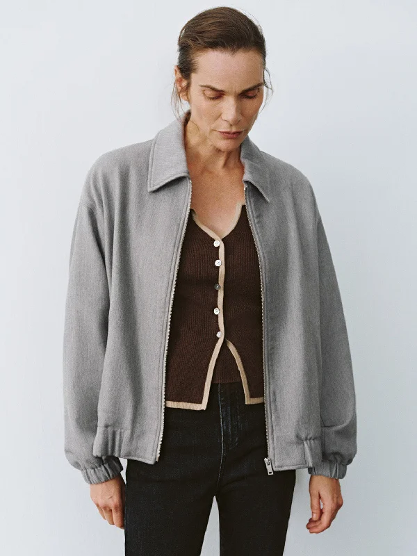 Discount Mania Zip Up Drawstring Hem Jackets
