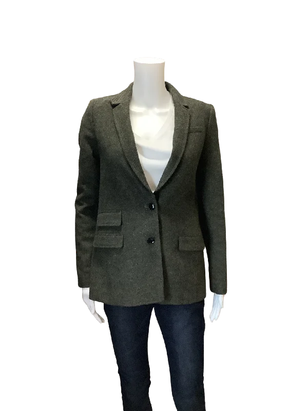 Exclusive Online Offer Banana Republic Green Tweed Jacket  Size: 0
