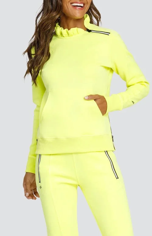 Shop and Save New Tail Activewear Condoleezza Pullover in Sunny Lime