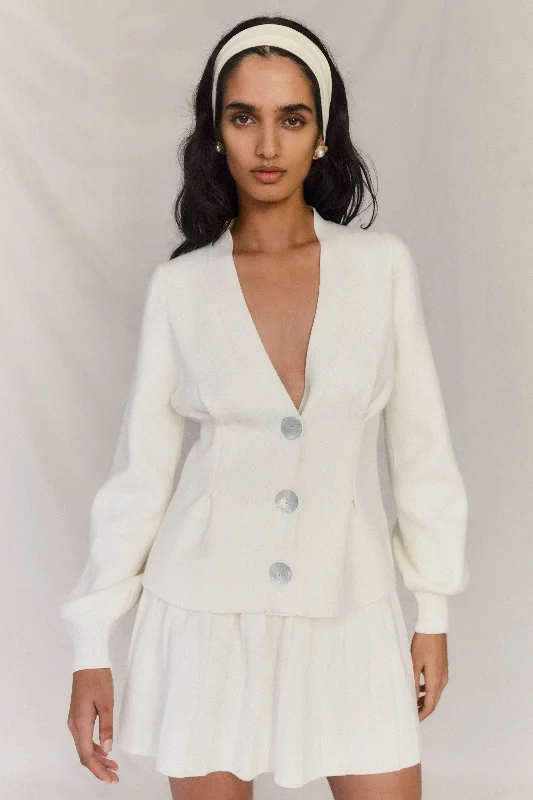 Reduced Prices Beverly Knit Cinched Cardigan - Ivory