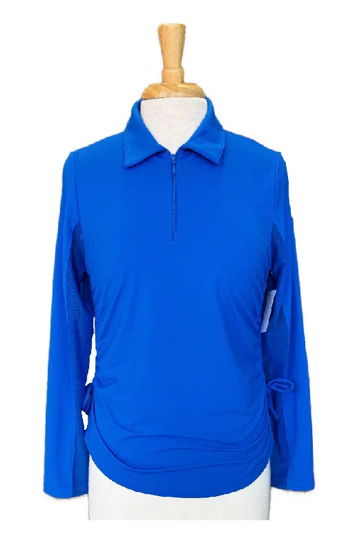 Price Reduction Ibkul Royal Blue Women's Golf Pullover w/Logo Size M