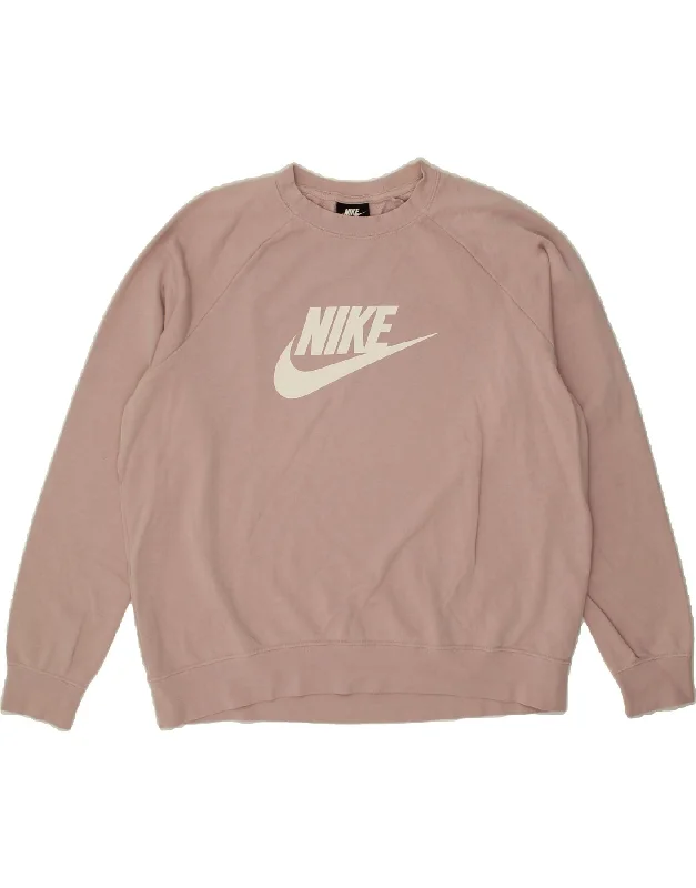 Must-Have Deals NIKE Womens Oversized Graphic Sweatshirt Jumper UK 18 XL Pink Cotton Must-Have Deals NIKE Womens Oversized Graphic Sweatshirt Jumper UK 18 XL Pink Cotton
