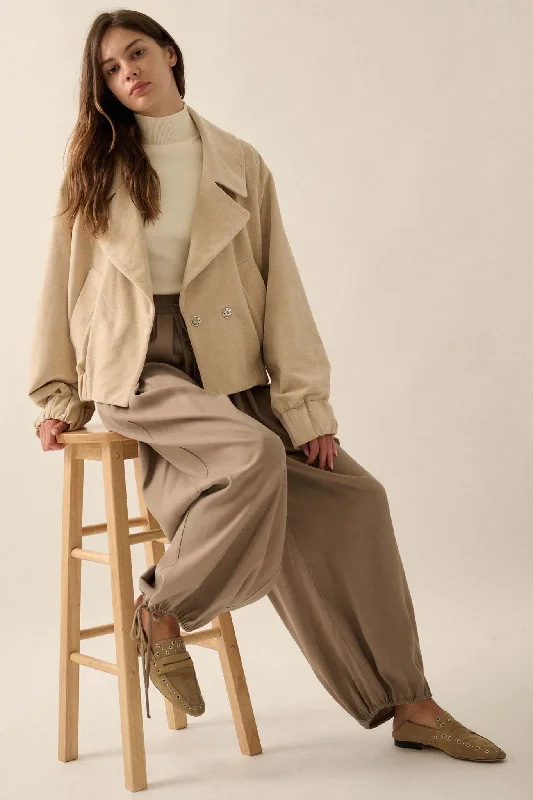 Major Savings Chill Factor Washed Velvet Oversized Lapel Jacket