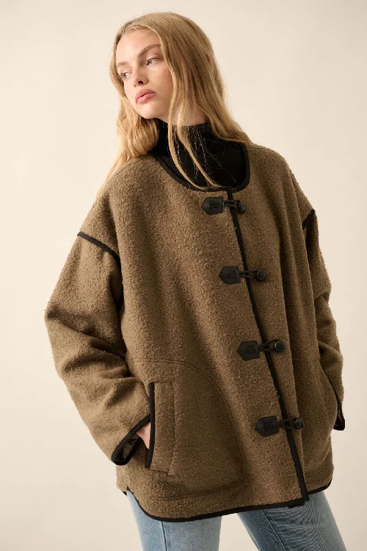 Limited Time Offer Himalayan Hideaway Sherpa Fleece Toggle Jacket