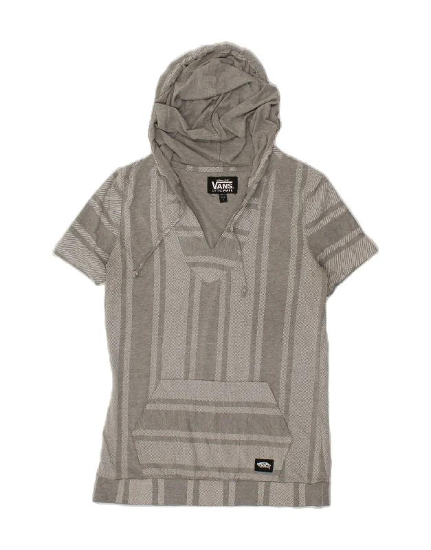 Limited Time Discount VANS Womens Short Sleeve Hoodie Jumper UK 10 Small Grey Check Cotton Limited Time Discount VANS Womens Short Sleeve Hoodie Jumper UK 10 Small Grey Check Cotton