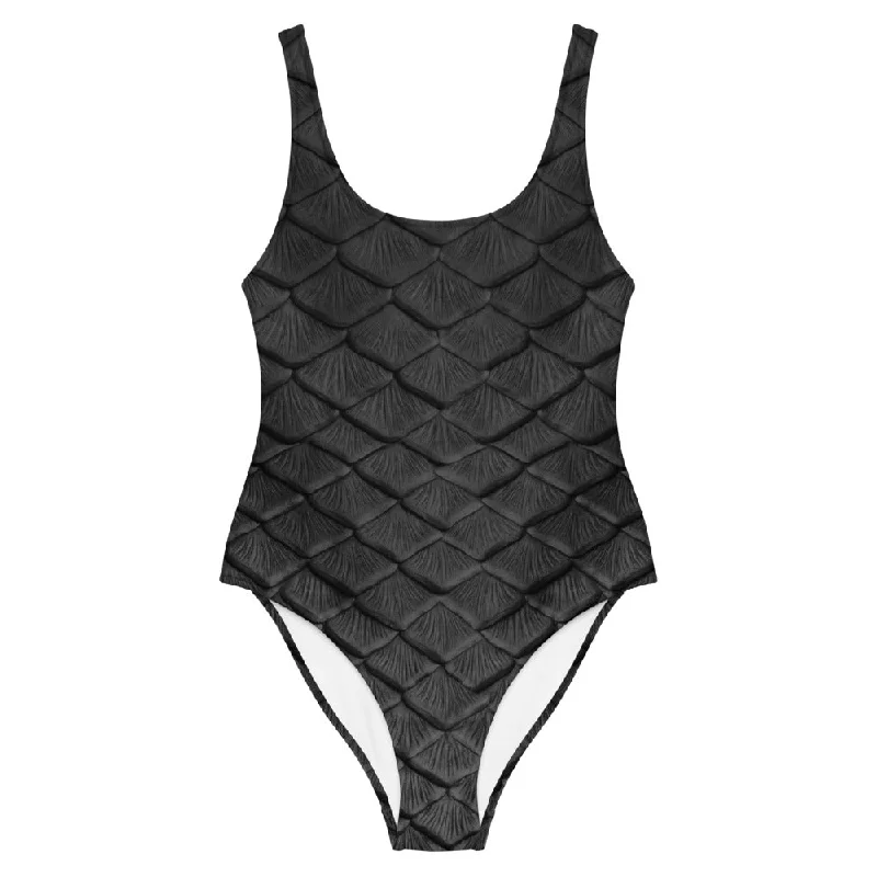 Price Rollback Obsidian Scale One-Piece Swimsuit
