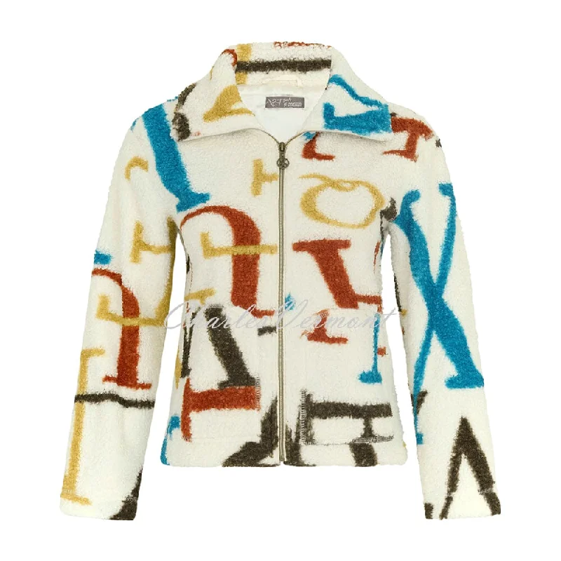 New Arrival Dolcezza Sherpa 'Alphabet' Print Jacket - Style 73881